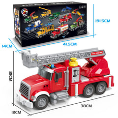 Dwi Dowellin fire truck safe rounded edges designed for young children.