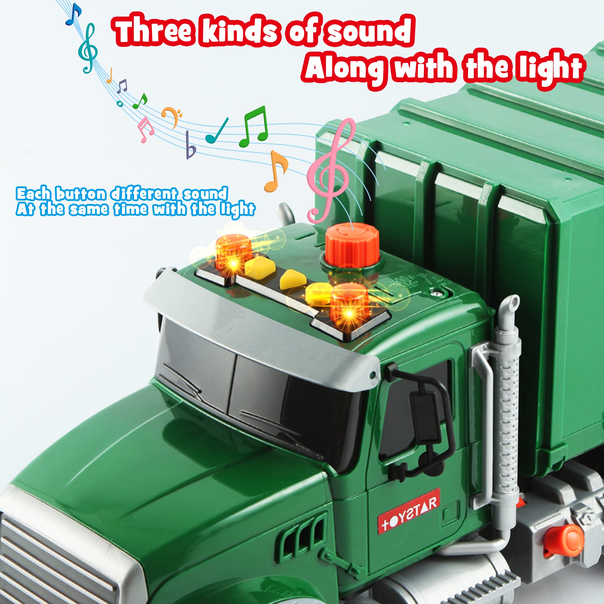 Dwi Dowellin friction-powered wheels let kids roll the truck easily.