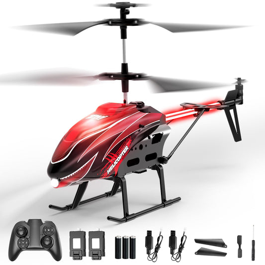 Dwi Dowellin RC Helicopter with 8 light modes for vibrant indoor play