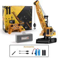 Dwi Dowellin extendable arm reaching loads for realistic lifting play.