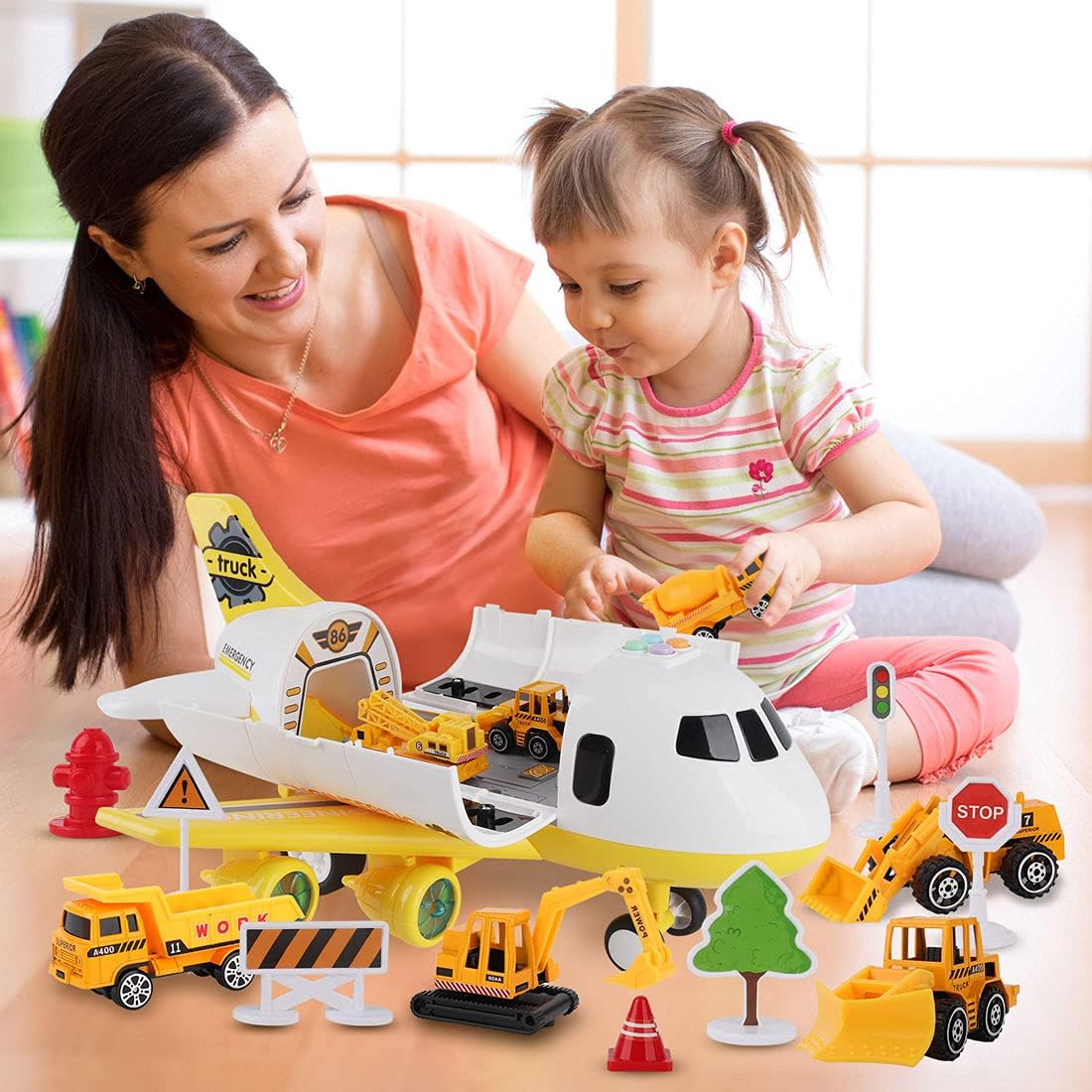 Dwi Dowellin road signs on playmat supporting traffic play