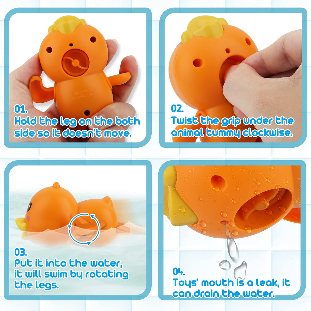 Dwi Dowellin toddler bath time set; supports independent play and parent-child bonding.