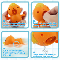 Dwi Dowellin toddler bath time set; supports independent play and parent-child bonding.