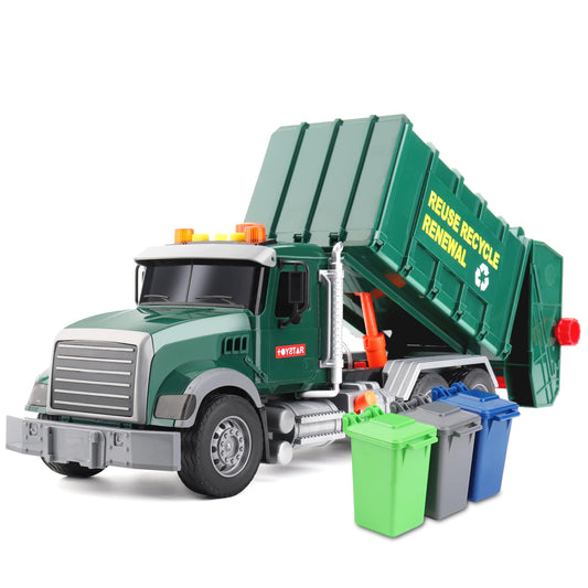 Dwi Dowellin 15-inch garbage truck top view for imaginative play.