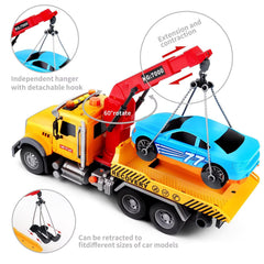 Dwi Dowellin tow truck toy top view with roof buttons