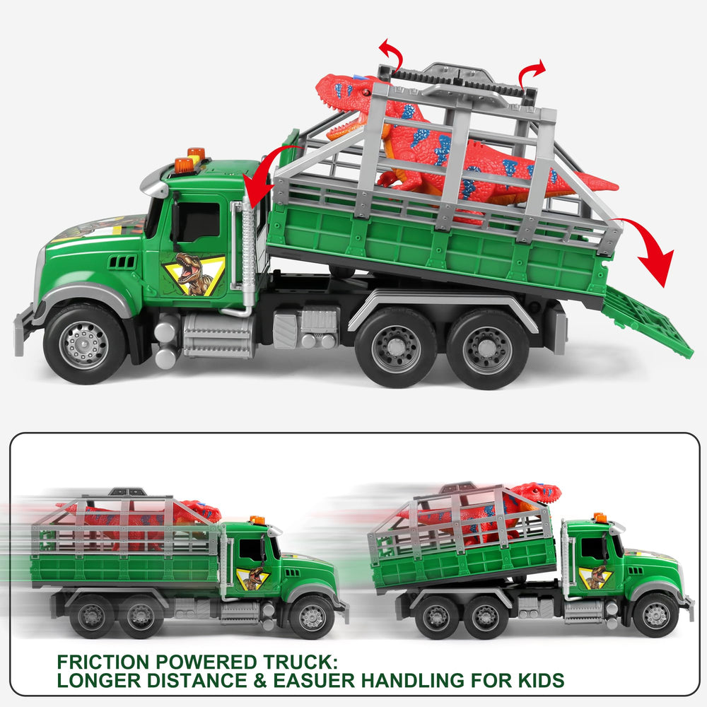 Dwi Dowellin toy truck with dinosaur encourages storytelling and fine motor practice