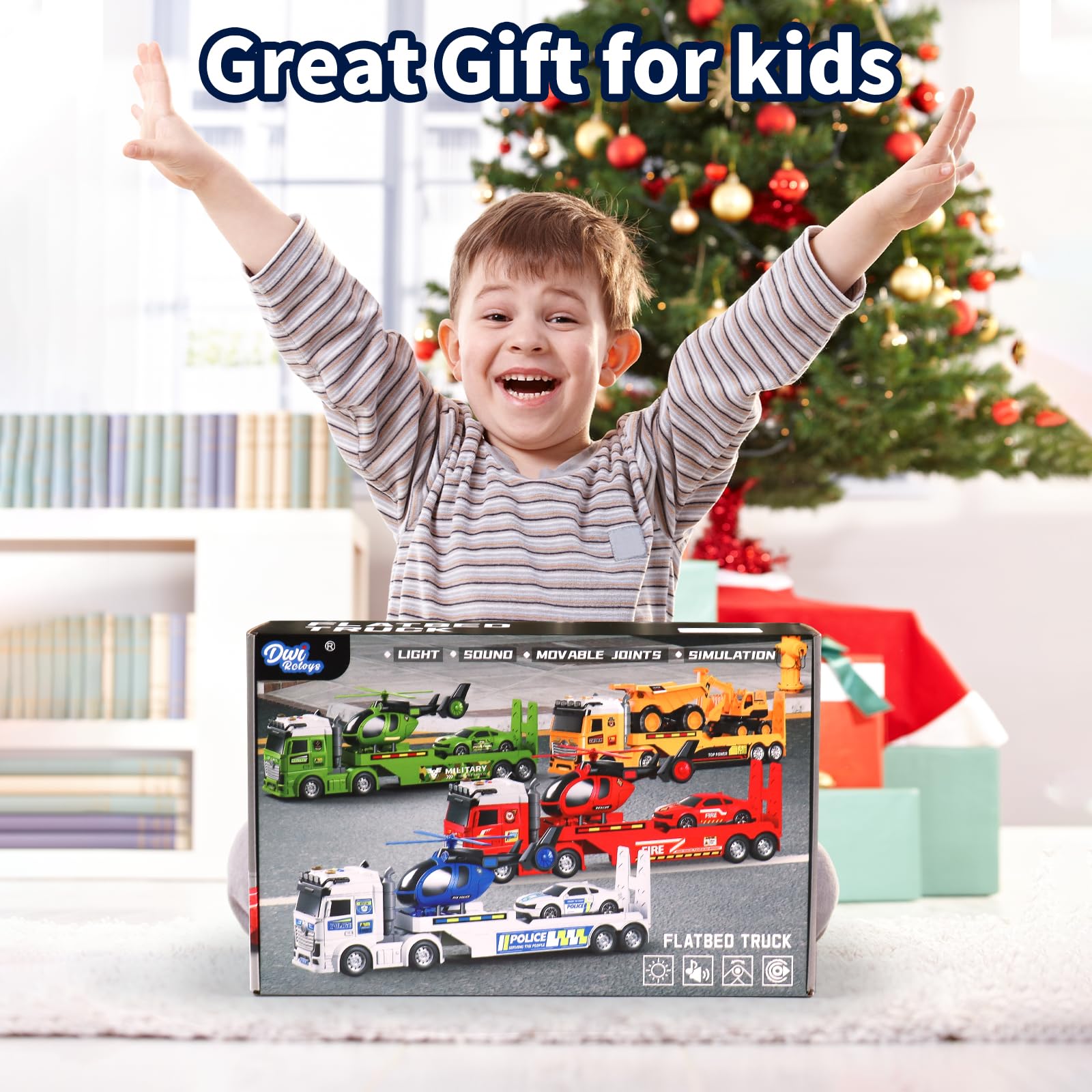 DWIRCTOYS ABS plastic safety design with rounded edges for kid-friendly use