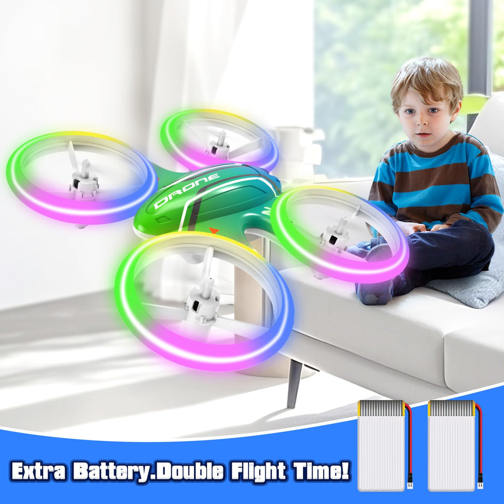 DWIRCTOYS dual-battery design provides longer flight sessions.