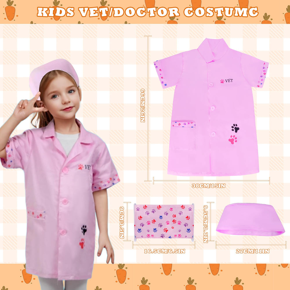 DWMTGS doctor costume toddler encourages role play confidence and creativity.