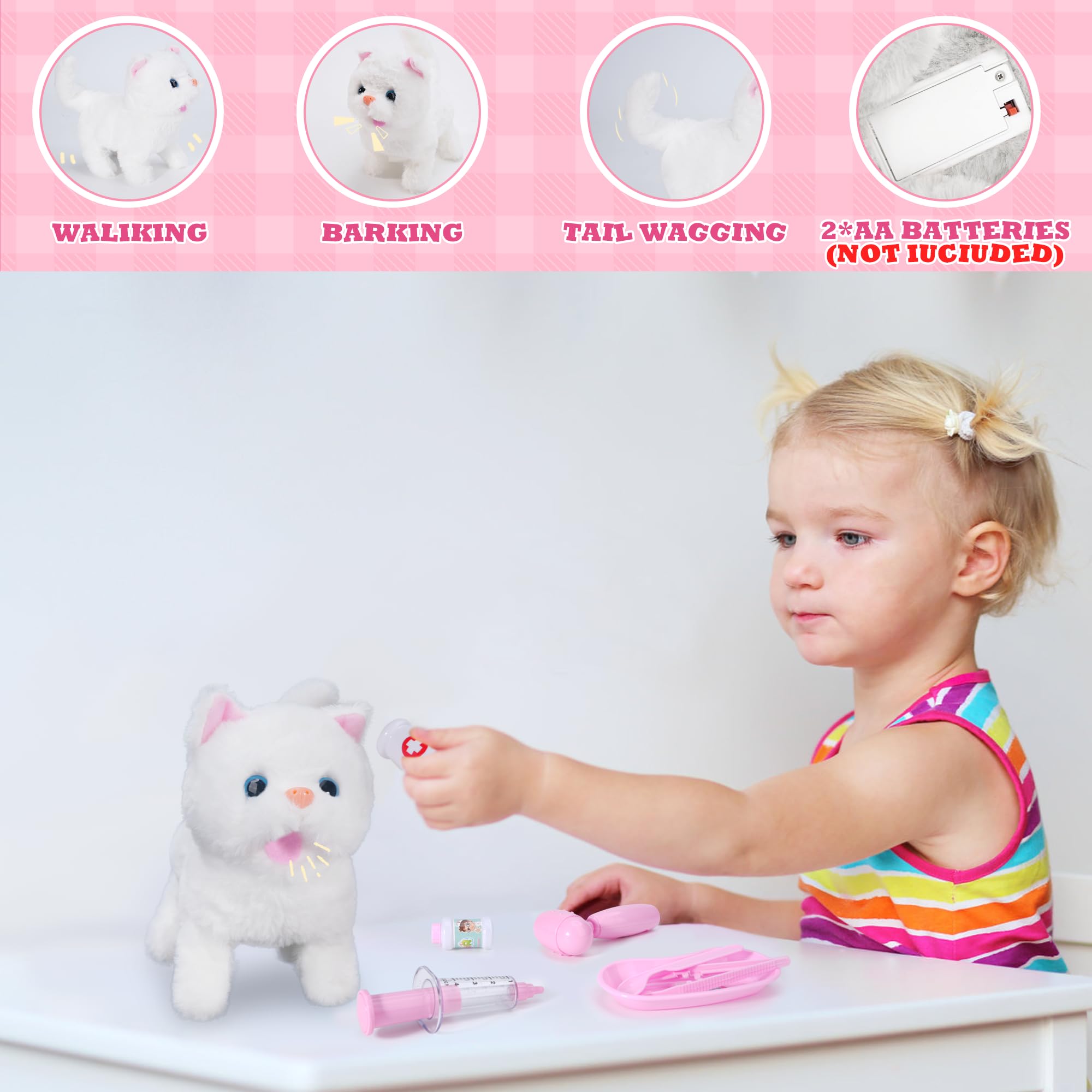 DWMTGS Doctor Kit thermometer helps kids learn temperature checks in pretend visits