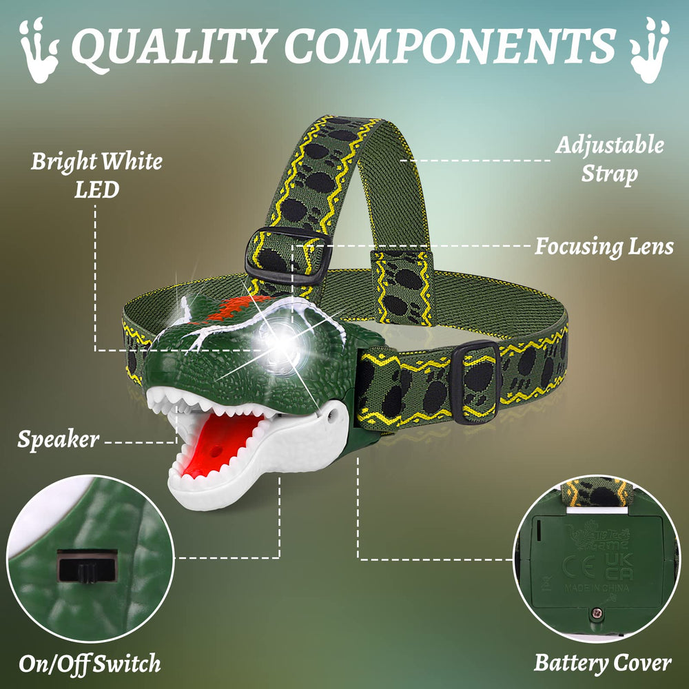 DX DA XIN Headband on T-Rex headlamp shows adjustable, comfy fit