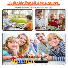 DY-GO 3in1 magnetic board set double-sided sheets enabling quick game switching.