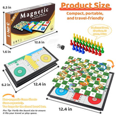 DY-GO 3in1 magnetic board set storage compartment keeps pieces organized.