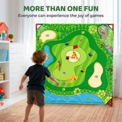 DyBaxa Golf Chipping Game 2 soccer balls add alternate targets.