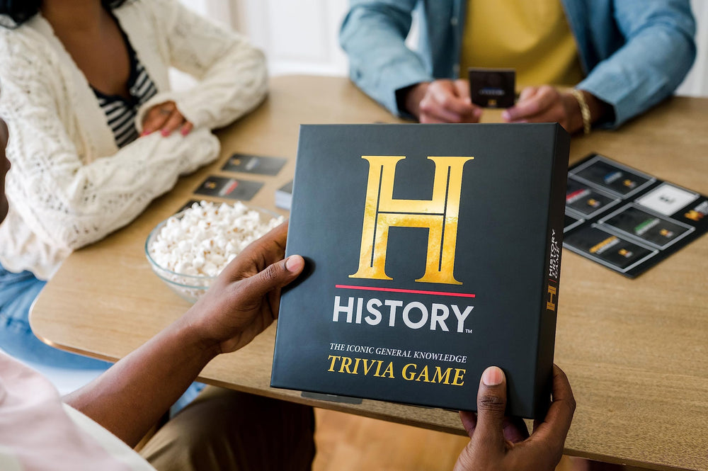 DYCE History Channel Trivia Game Geography & Landmarks prompts explore places worldwide