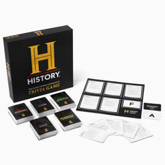 DYCE History Channel Trivia Game People & Events cards showcase notable moments