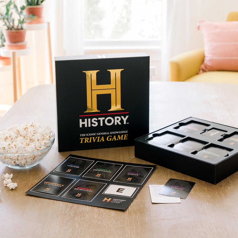 DYCE History Channel Trivia Game gift packaging ready for holiday gifting