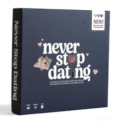 DYCE Never Stop Dating fortune teller card inspires playful, romantic date ideas.