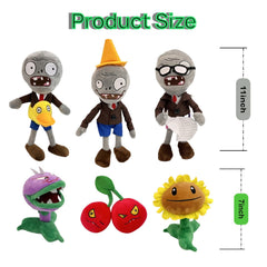 Dyharnsty PVZ Newspaper Zombie plush compact 11 inches for cozy display.