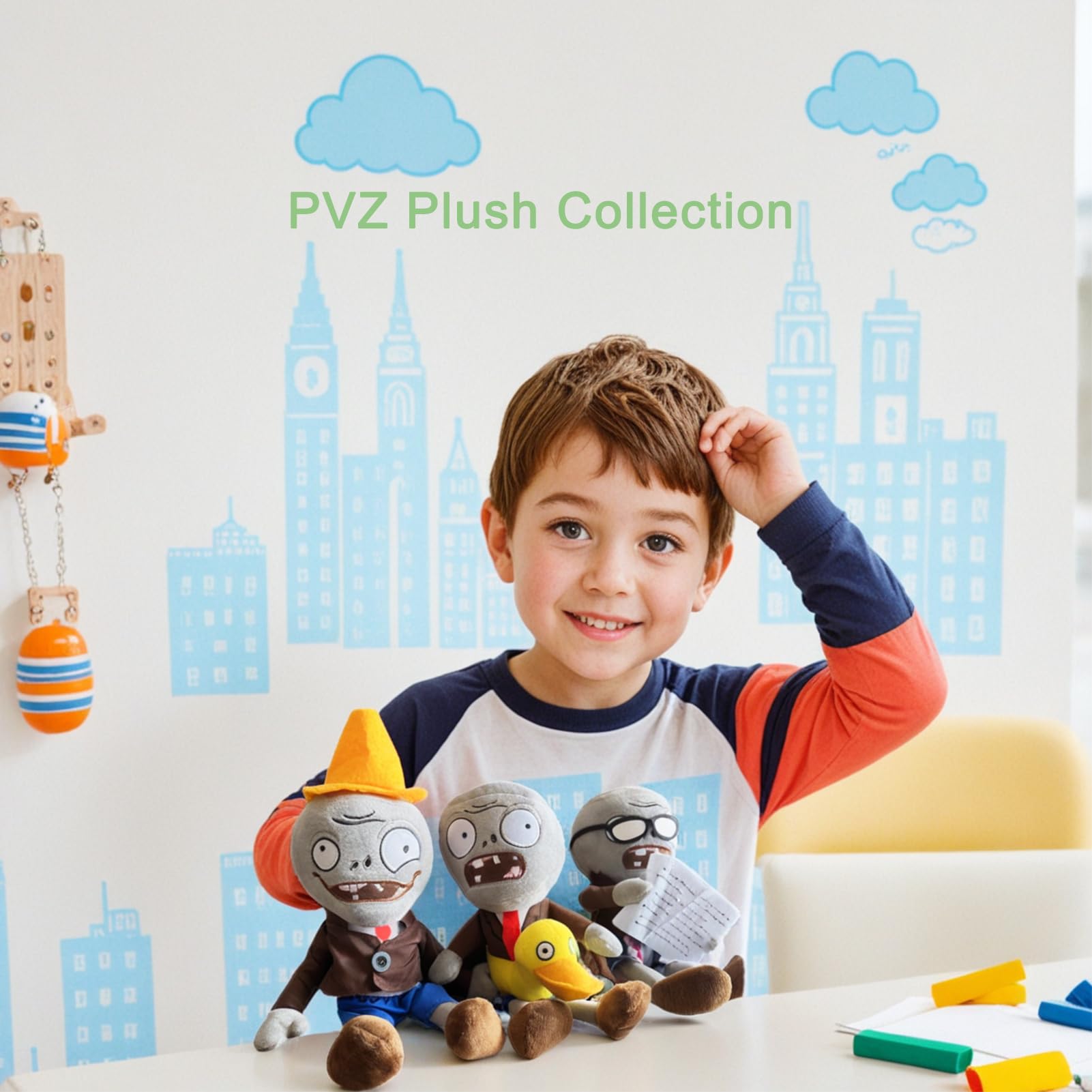 Dyharnsty PVZ Sunflower Plant plush eight inches, bright and cheerful.