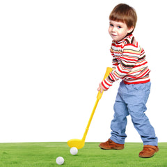 Dyienocs plastic mini golf set with complete clubs for beginner-friendly practice.