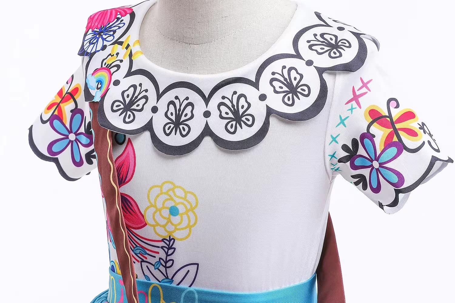 DYJJKM Mirabel costume dress back view shows waist-fit design