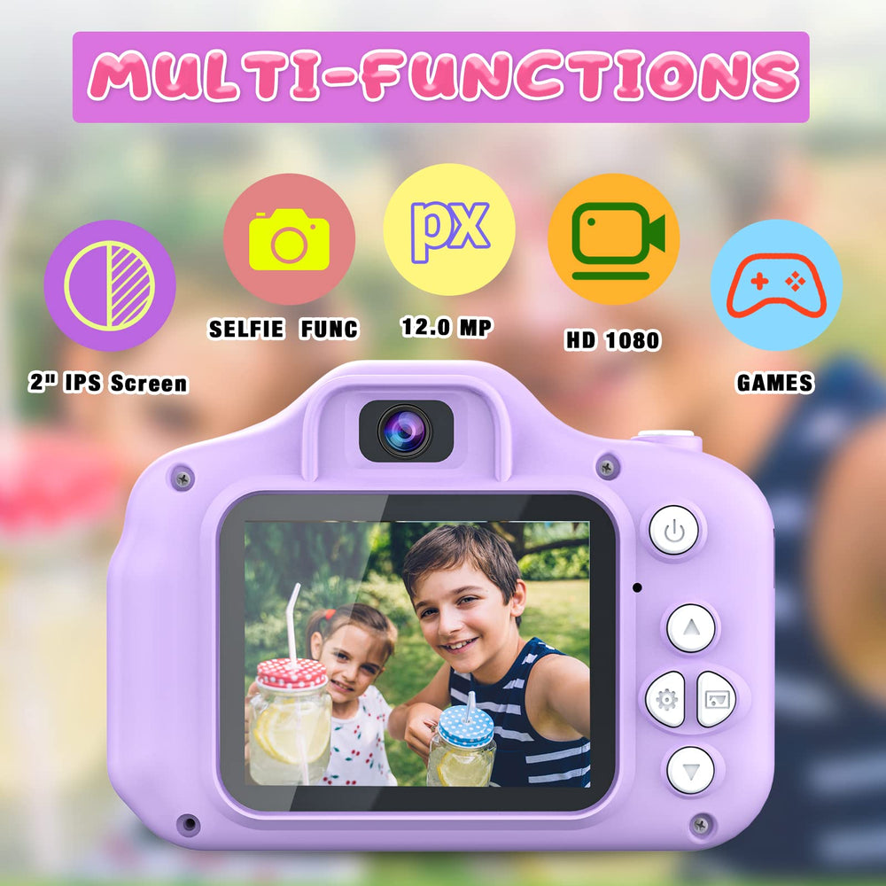 Dylanto Upgrade Kids Selfie Camera back view, compact and safe shell.