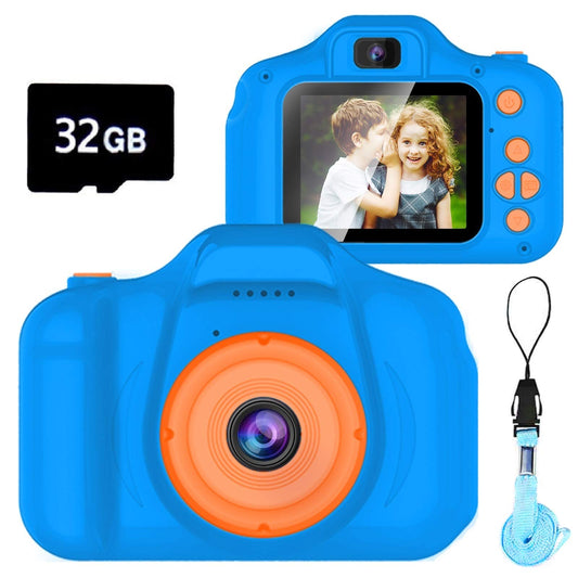Dylanto Upgrade Kids Selfie Camera front view showing compact design for easy grip.