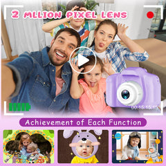 Dylanto Upgrade Kids Selfie Camera with lanyard for portable play.