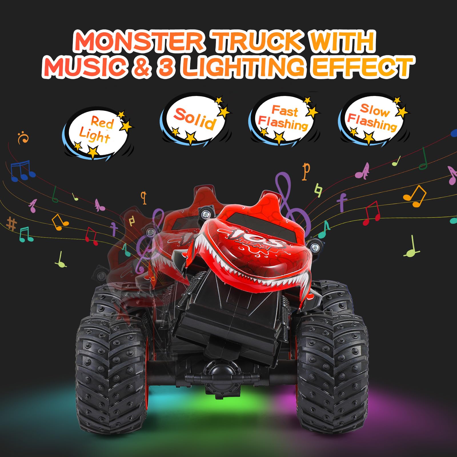DYODYORC music modes and lights for immersive pretend play.