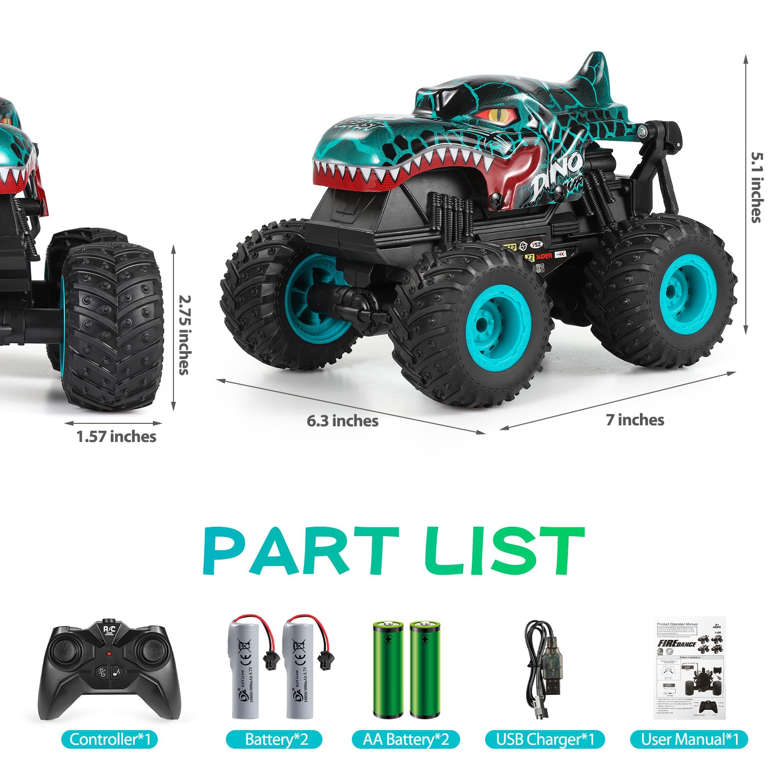 DYODYORC RC car with 2.4GHz remote control for multi-car racing
