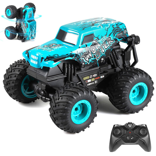 DYODYORC remote control car front view shows bold design and precise steering for kids