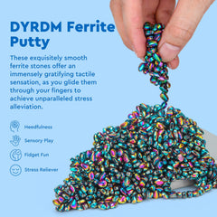DYRDM ferrite stones close-up texture emphasizes satisfying sensory experience during work.