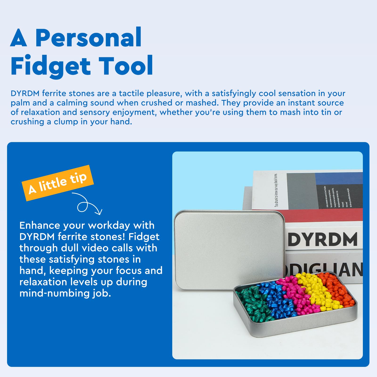 DYRDM gift-ready fidget pack ideal for birthdays and office desks
