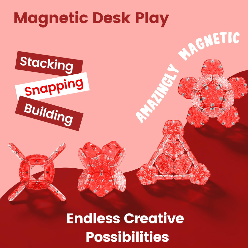 DYRDM Magnetic Fidget Sphere closeup shows smooth surfaces and secure magnet alignment.