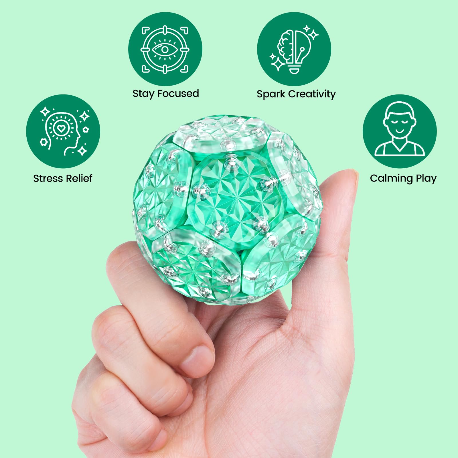 DYRDM Magnetic Fidget Sphere creativity kit for endless builds