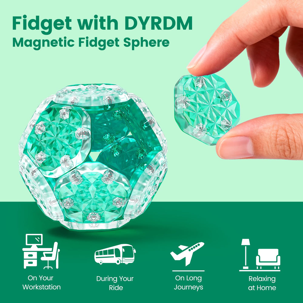 DYRDM Magnetic Fidget Sphere shapes offer varied sensory play