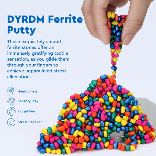 DYRDM sensory stones on desk shown for focus-friendly fidgeting