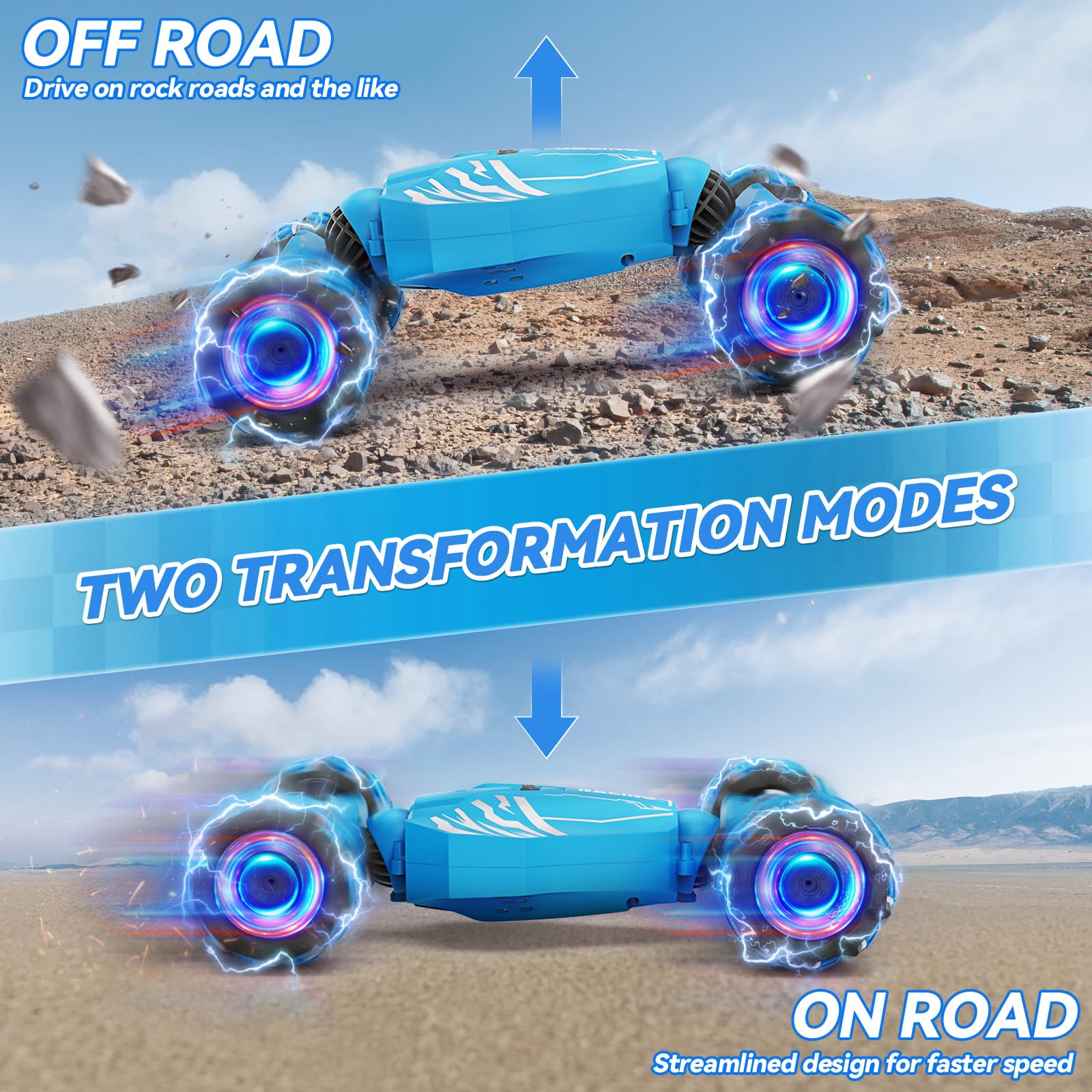 Dysaim 360° rotate mode for eye-catching flips and smooth drifts.