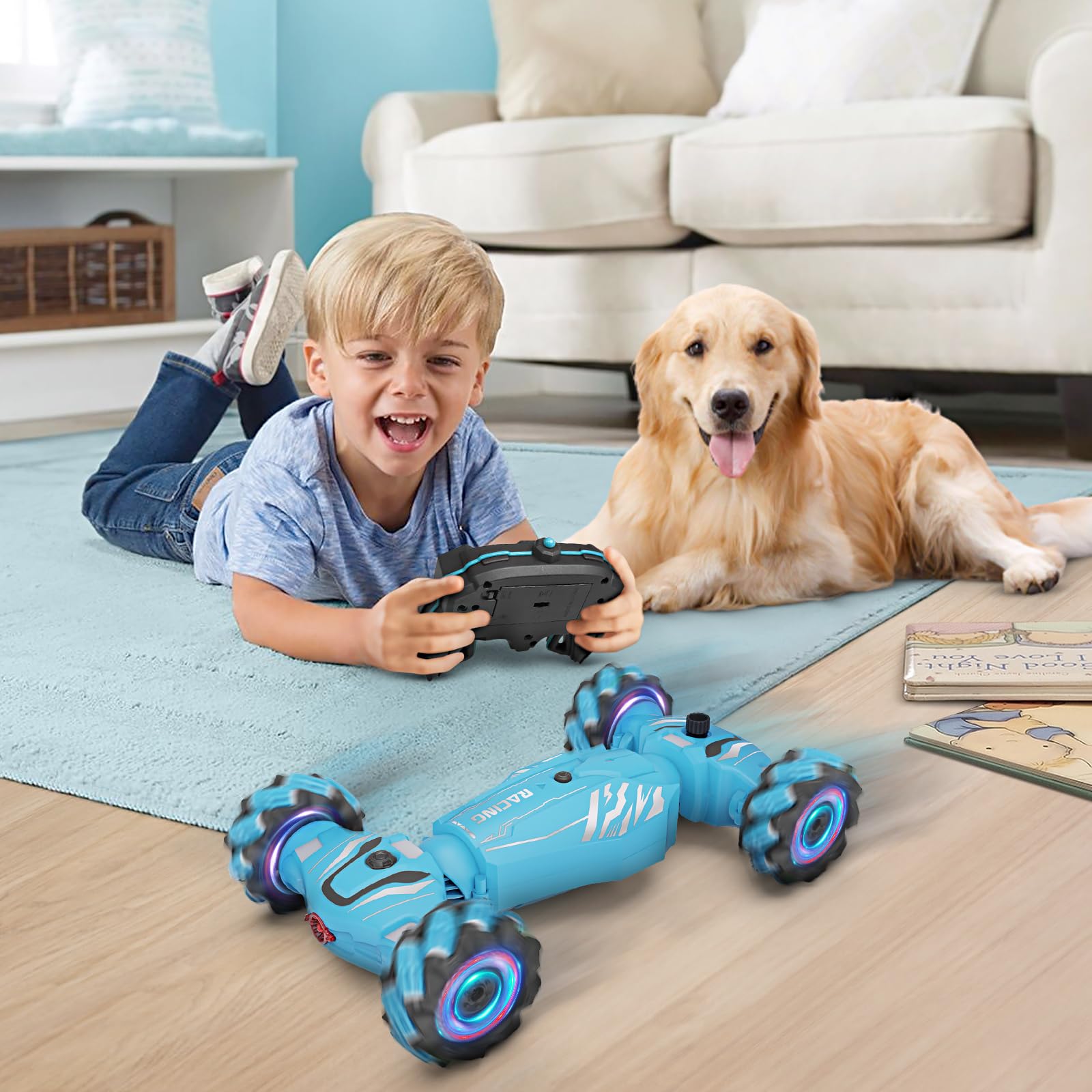 Dysaim dual batteries offer extended playtime for bigger races.