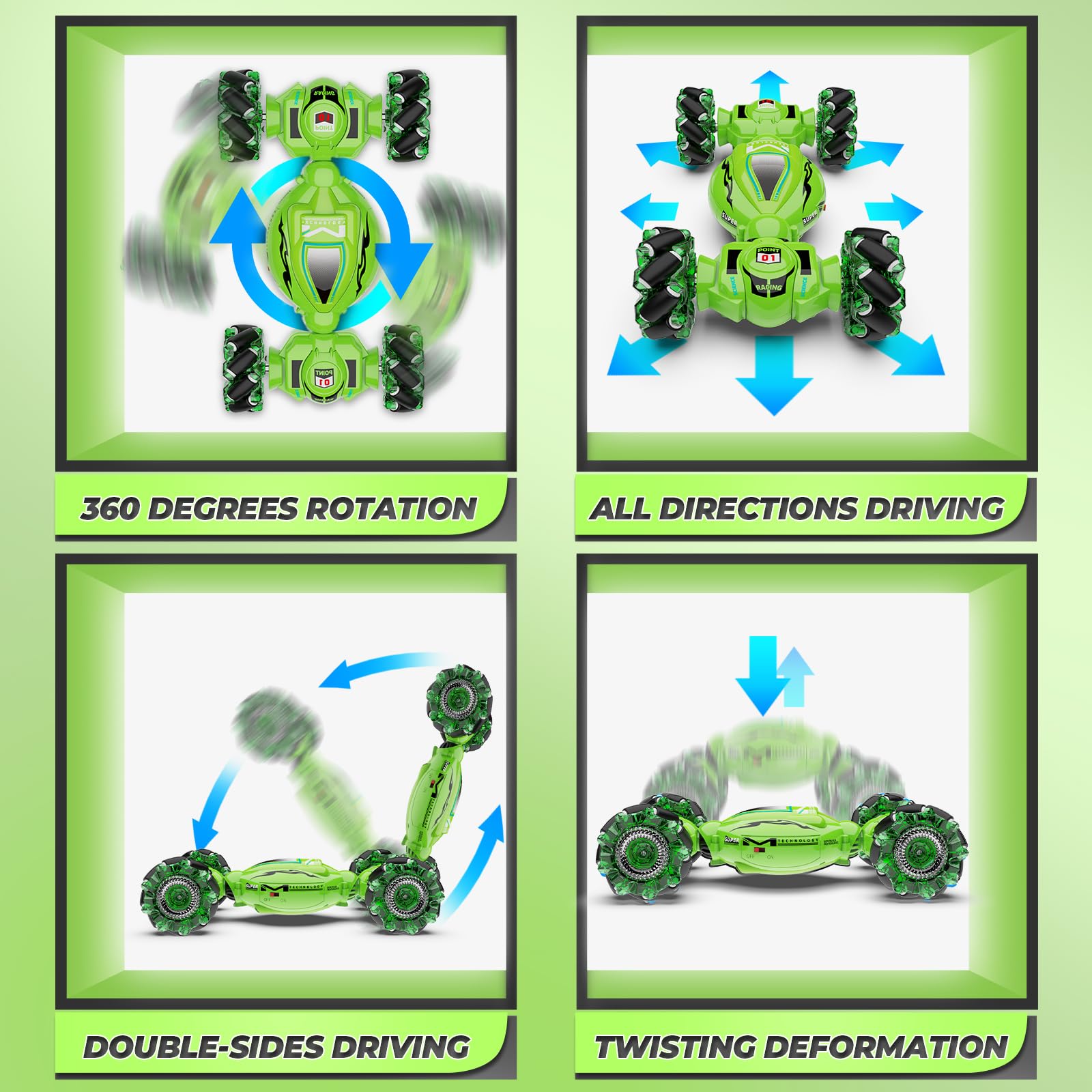 Dysaim Gesture RC Car all-terrain chassis handles varied surfaces