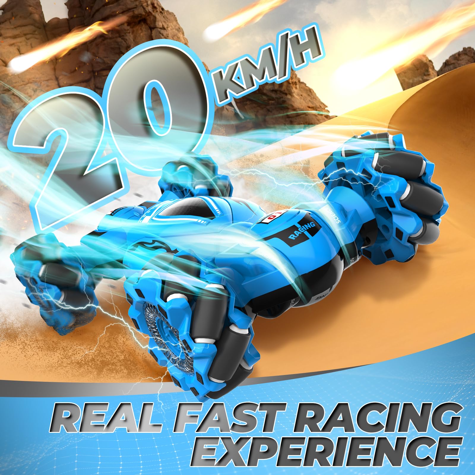 Dysaim Gesture RC Car durable build for indoor and outdoor adventures