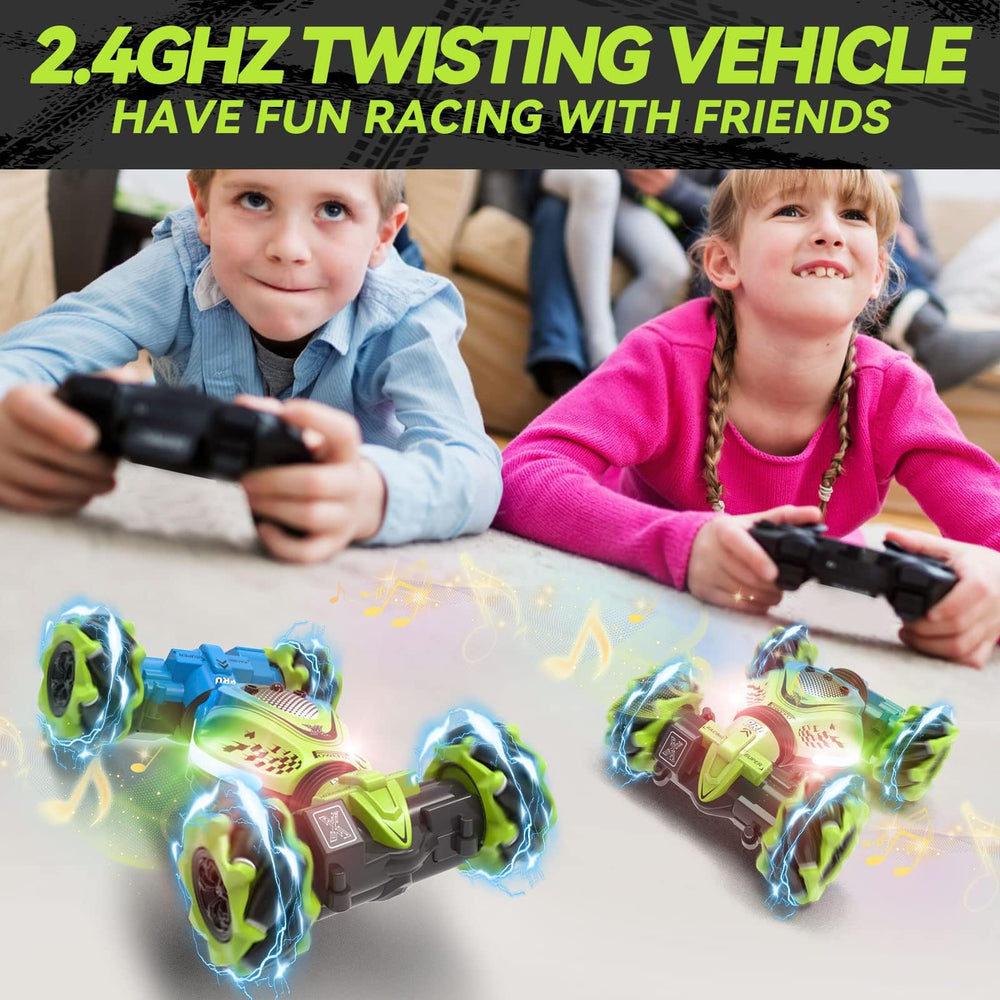 Dysaim Gesture RC Car 2.4GHz remote control enables interference-free play.
