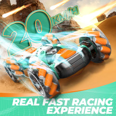 Dysaim gesture-sensing RC car drift-action view demonstrates all-direction drifts