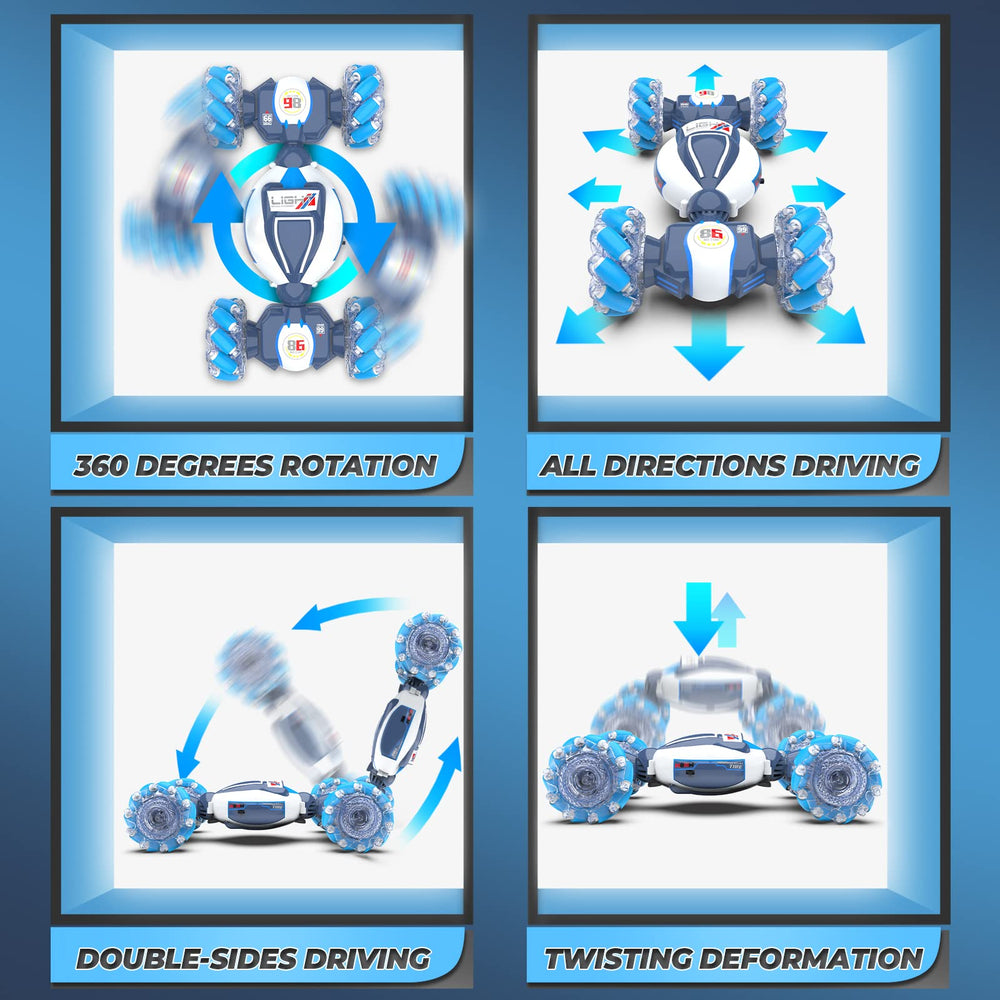 Dysaim Gesture Sensing RC Stunt Car 360-degree spin in action