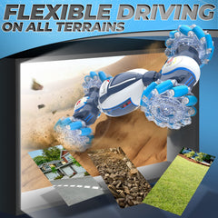 Dysaim RC car off-road mode on varied terrain