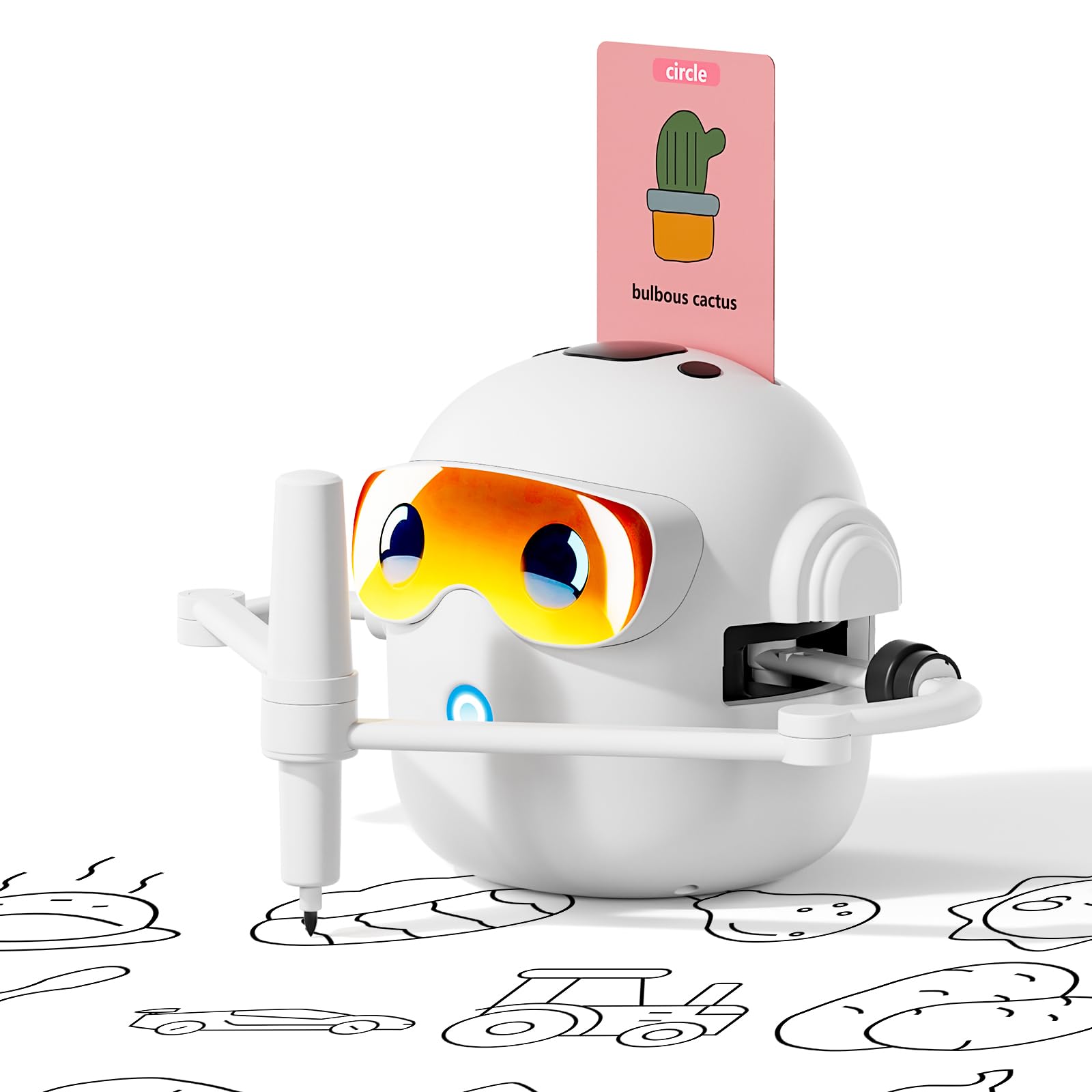 Dysh.Tech drawing robot guides kids through a hands-on drawing session.