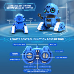 Dzxlin robot toy gesture sensing with remote control for easy learning