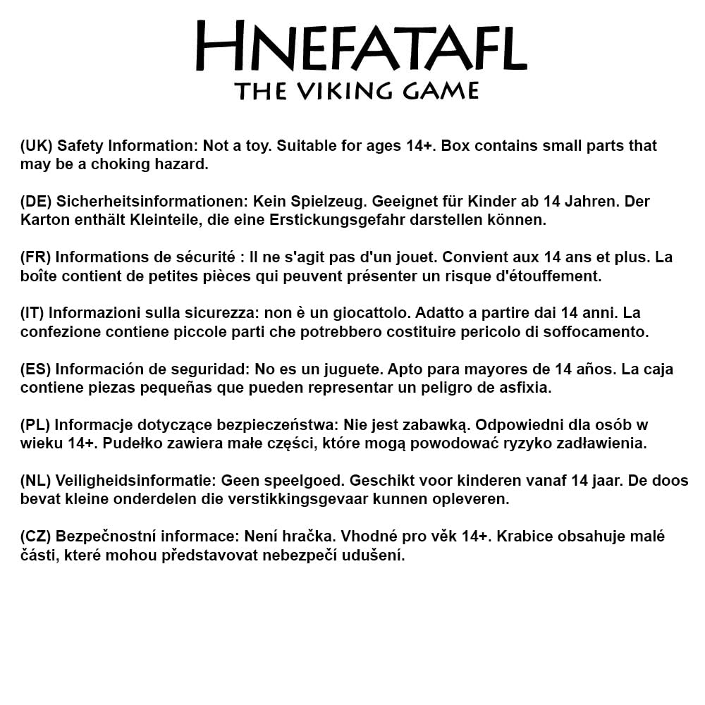 Unboxing bundle image showing complete ready-to-play Hnefatafl set