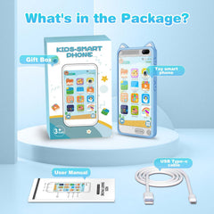 E teacher Kids Phone durable silicone case protects during adventures.